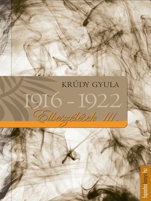 cover image of Elbeszélések 1916-1922